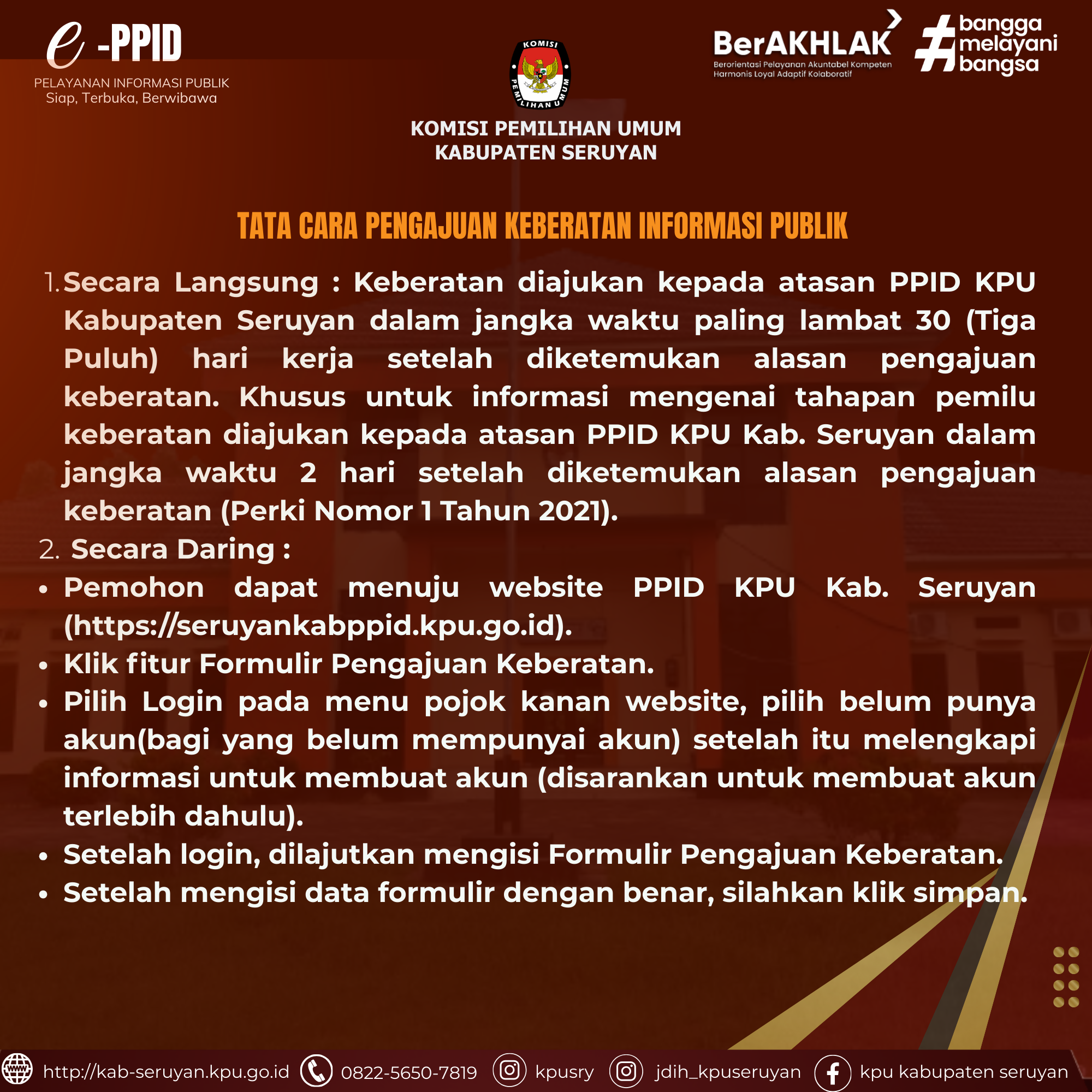 PENGAJUAN KEBERATAN INFORMASI